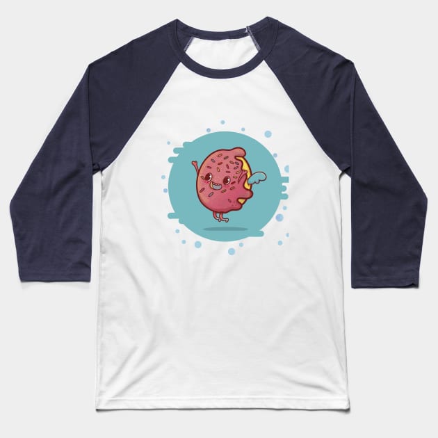 Donuts Baseball T-Shirt by Mozarella 